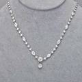 Art deco diamond platinum chain oec diamond approx 105 cts suspends an oec diamond approx 65 ct 103 circular and marquiseshaped diamonds approx 1520 cts tw approx 169 cts diamonds thr