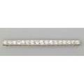 Chaumet paris diamond platinum line brooch 17 oec diamonds approx 530 cts tw bead set milgrained edge ca 1925 french control marks inscribed j chaumet paris london new york 2 34 5