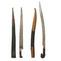Middle eastern swords two 19th20th c khyber and a yatagan longer 20