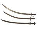 Perisan tulwar swords three 19th c longest 35 12