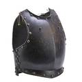 Zuderell napoleonic cuirass armor iron and brass front and back plate early 19th c front plate marked 16 x 15 x 8