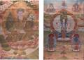 Embroidered Tibetan Thangkas Pair