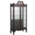 Chippendale style vitrine mahogany clasp doors early 20th c 81 x 41 x 15