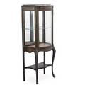 Vernis martin style vitrine single glazed door cabriole legs late 19thearly 20th c 57 12 x 25 14 x 15