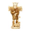 Japanese carved ivory figure man with a bundle of twigs 20th c 12