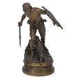 Emile coriolan hippolyte guillemin french 1841 1907 bronze sculpture chien de guerre age de pierre signed and titled 35