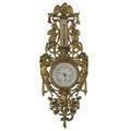 French barometer piercecarved gilded wood frame 19th c 54