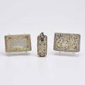 English and continental silver rectangular snuff box with floral borders inscribed with poem come kindly goddess of the indian shore nathaniel mills birmingham 1832 rectangular snuff box wi