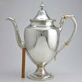 Immense gorham puritan silver coffee pot 32 precisely built to scale for promotional use this vessel was displayed in the office of the chairman of the board gorham deacesioned from the sample