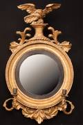 19th Century Gilded Girandole Mirror