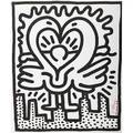 Keith haring american 19581990 kutztown connection 1984 offset lithograph framed signed 22 x 18 12 sight provenance private collection pennsylvania