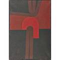 Omar rayo columbian 1928 2010 emergence into red 1961 oil on canvas framed signed dated and titled 30 x 21 provenance the contemporaries gallery new york label on verso private col