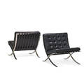 Van der rohe pair of barcelona chairs