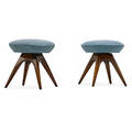 Vladimir kagan pair of swivel stools