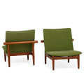 Finn juhl pair of lounge chairs