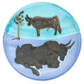 Pablo picasso madoura plate toros