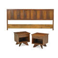 Nakashima widdicomb headboard pr nightstands