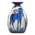 Charles catteau boch freres vase with antelopes
