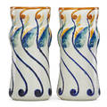 Alf wallander rorstrand pair of vases w fish