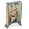 Carl walters glazed faience shadow box