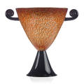 Molly stone large tortoise shell footed urn