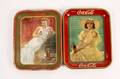 Two Coca Cola Metal Advertising Trays