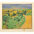 Gustave baumann rare color woodblock print