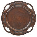 Gustav stickley hammered copper tray