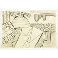 Carroll dunham american b 1949 untitled 3502 2002 graphite on paper framed initialed and dated 5 x 7 sheet provenance private collection new york
