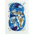 Sam francis american 19231994 untitled sfe0231986 unique aquatint on johannot paper framed signed and noted ctp color trail proof 7 38 x 4 38 plate 13 34 x 10 12 sheet lit