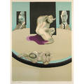 Francis bacon irish 19091992 metropolitan museum of art exhibition poster 1975 lithograph in colors framed signed and numbered 102170 47 34 x 36 sight publisher metropolitan