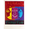 Pablo picasso spanish 18811973 vallauris 1956 exposition 1956 linocut in colors on arches paper framed signed from an edition of 200 39 14 x 25 78 sheet publisher association d