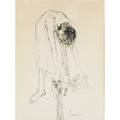 Jean jansem french 19202013 untitled ink on paper framed signed 25 58 x 19 58 sheet provenance private collection new york