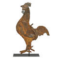 Folk rooster figure articulated metal rooster with mechanical parts early 20th c 32 x 23 14