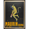 Leonetto cappiello italian 18751942 lithograph in colors advertising poster maurin quina 1906 france framed 63 x 46 sheet