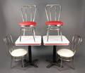 Group of Two Dinette Tables  4 Chairs