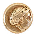 Ancient greek lesbos el hekte coin