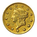 Us 1849d gold 100 coin