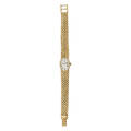 Omega ladies 14k gold mechanical bracelet watch supple textured strap 17 jeweled movement cal 485 6 12 20 dwt excludes movement