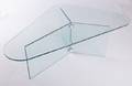 Boomerang Glass Coffee Table