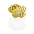 Henry dunay 18k gold ring designed as a twisted knot with hammered texture marked dunay 18k size 9 181 dwt