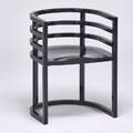 Richard meier knoll armchair model 810a new york 1982 black lacquered maple unmarked 27 34 x 20 23 x 20 12
