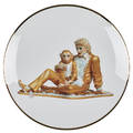 Jeff koons american b 1955 bernardaud screenprint on porcelain michael jackson and bubbles from banality series limoges france 2013 signed in plate by artist from an edition of 4500 10
