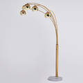 Spray lamp italy 1950s brass marble unmarked as shown 81 x 48 x 50