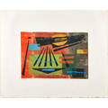 Werner drewes american 18991985 woodcut in colors summer heat 1978 framed signed dated titled and numbered ixxv 20 34 x 25 34 sheet