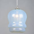 Style of mazzega tiered glass hanging pendant italy 1970s unmarked to ceiling cap 28 x 12