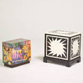 Maitland smith two painted wood boxes usa 1990s unmarked larger 22 12 x 17 x 22