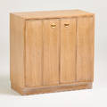 Edward wormley dunbar twodoor cabinet berne id 1950s bleached wood remnants of label 32 12 x 32 x 16