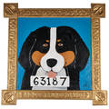 Stephen huneck american 19482010 oil on linen bad dog 1998 artist designed frame signed and dated 36 x 36