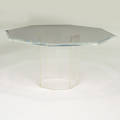 European acrylic dining table 1970s unmarked 28 x 55 sq